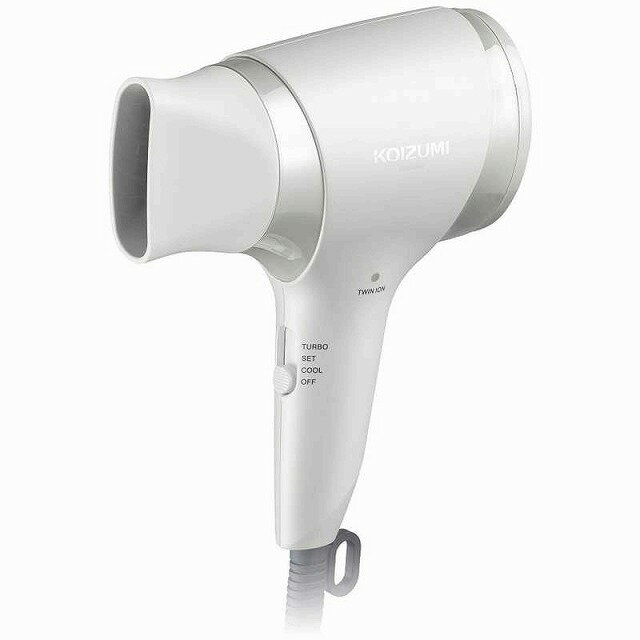 コイズミ KOIZUMI KHD-9740W マイナスイオンヘアドライヤー 軽ジョーブ ホワイト