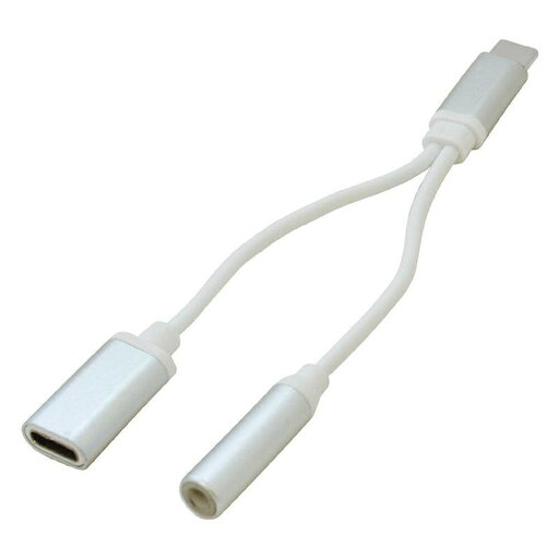 ラスタバナナ Type-C 3.5mm イヤホンジャック アナログ変換+TypeC充電口 WH ホワイト ラスタバナナ Type-C 3.5mm イヤホンジャック アナログ変換+TypeC充電口 WH ホワイト
