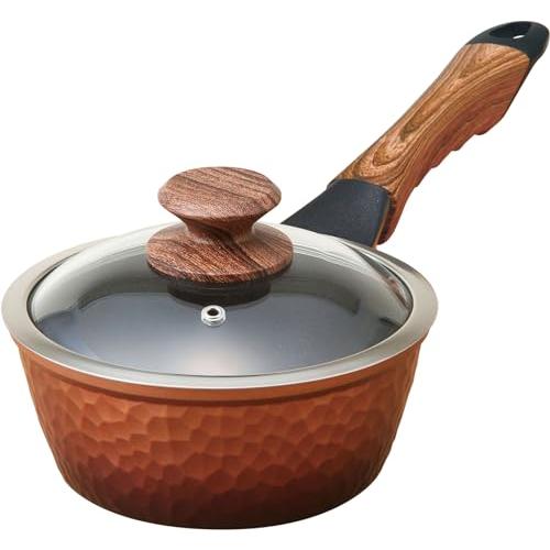 Ih/Gas Compatible - 谷口金属 IH対応 槌目 片手鍋 18cm
