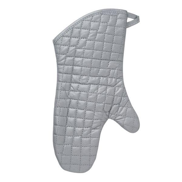 万年　シリコンオーブンミット　13インチ　シルバー　SVM-3