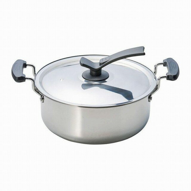 パートナーズセッション フタが立つ ステンレス 大型鍋 26cm