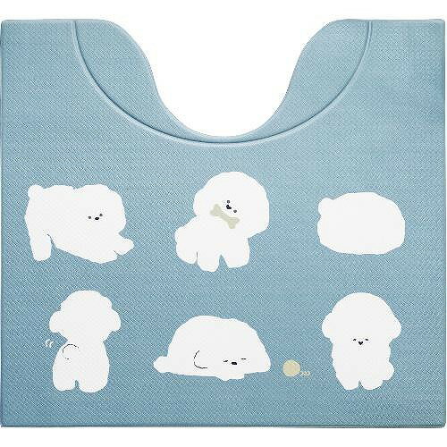 オカトー スキマにピタっ!トイレマット ビションフリーゼ ビションフリーゼ