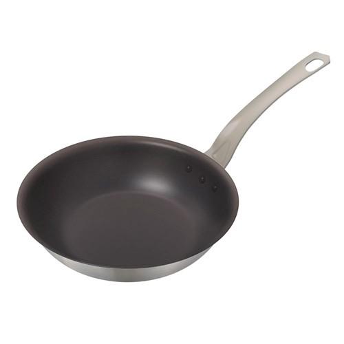 Ih/Gas Compatible - 北陸アルミニウム マイスター2層クラッド IH対応 フライパン 21cm シルバー