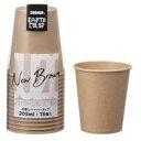 サンナップ アースカラー 未晒し ペーパーカップ 205ML 15PC2015MZ