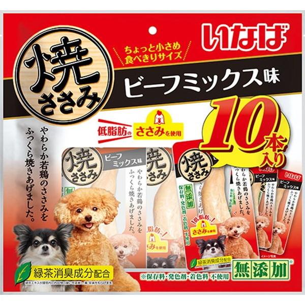 Rakuten - いなば 焼ささみ ビーフミックス味 10本