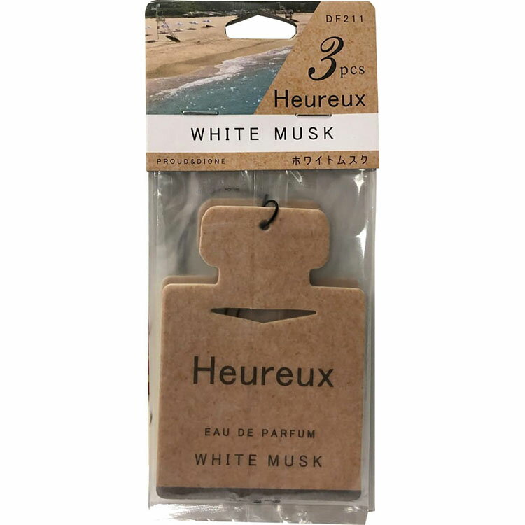 Heureux フールーペーパーフレグランス ホワイトムスクの香り 3枚入り DF-211