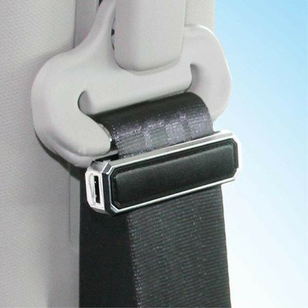 カシムラ AK-202 シートベルトストッパー 革シボ×メッキ