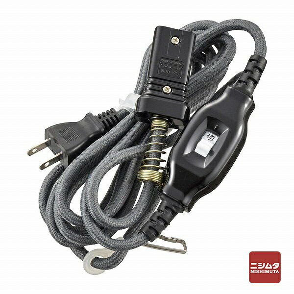 オーム電機 OHM こたつコード ストレートプラグ 3m [品番]00-1501 HS-KO3M-S22