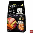 マースジャパン シーザー 自然素材レシピ ささみ・ラム&さつまいも・にんじん 60g×4袋