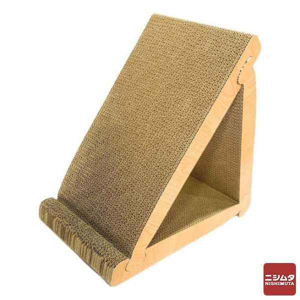 ペットライフクリエイト 爪とぎ トライアングルスクラッチャー 猫 ねこ ネコ 爪研ぎ ダンボール 段ボー..