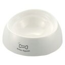 リッチェル ワンちゃんの食べやすい食器 S 浅型 ボーン