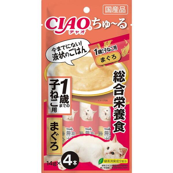 いなば　CIAO　ちゅ〜る　総合栄養食　1歳までの子ねこ用　まぐろ　CIAOちゅーる　チャオ