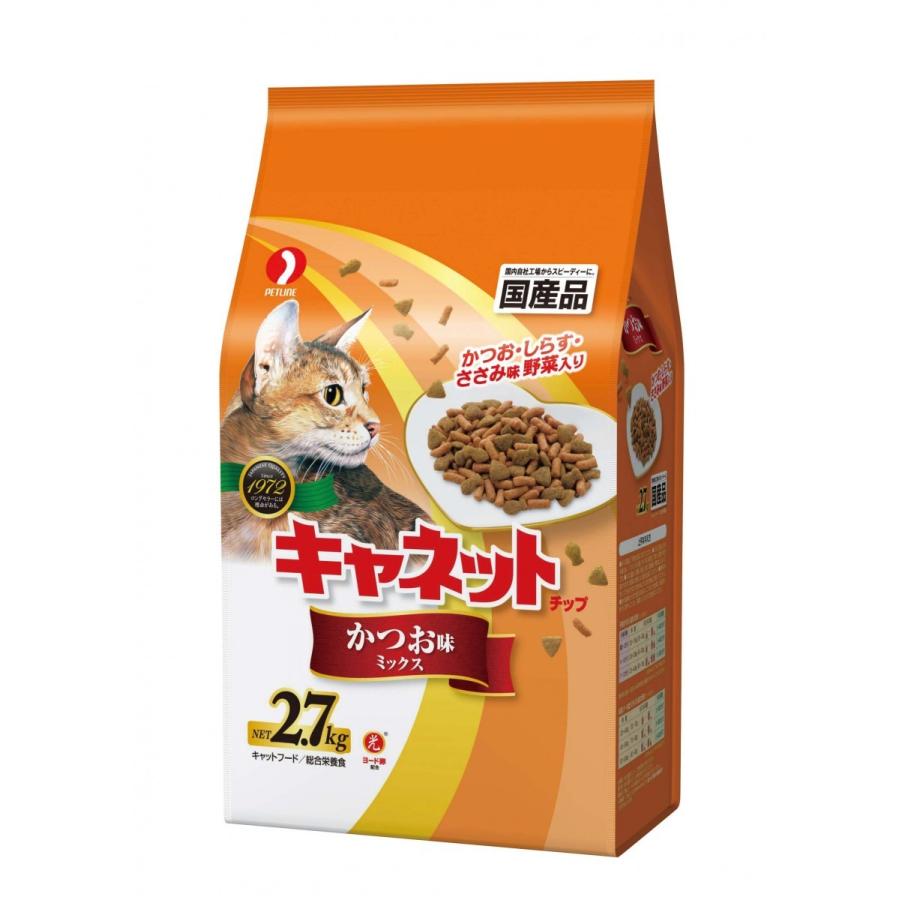 ペットライン　キャネット　チップ　かつお味ミックス　2．7kg