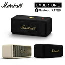 Marshall marshall emberton ii マーシャル EMBERTON2 スピーカー (Black and Brass) Bluetooth5.1対応 軽量700g 連続再生約20時 Marshal最大30時間バッテリー マーシ