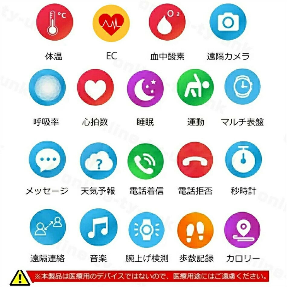 スマートウォッチ ECG+PPG 血圧 血中酸...の紹介画像2