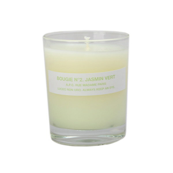 アーペーセー A.P.C. キャンドル フレグランス ルームフレグランス ろうそく アロマキャンドル 人気 ギフト プレゼント VAB ブランド ホワイト M84001