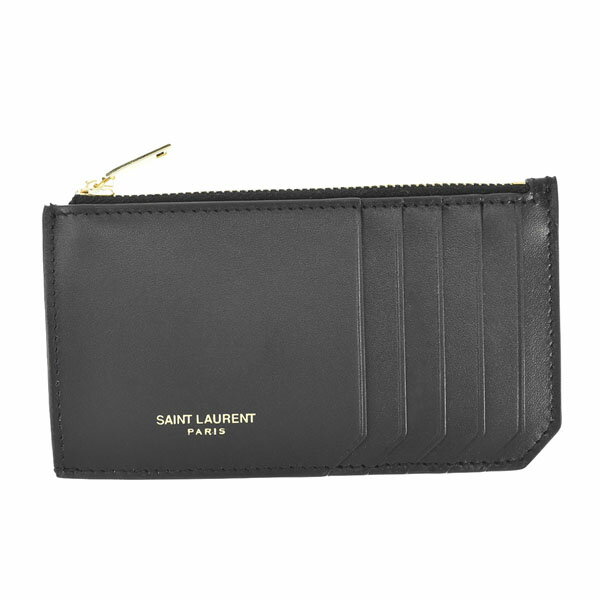 イヴ・サンローラン サンローラン SAINT LAURENT カードケース パスケース レディース ブランド ブラック 黒 631992