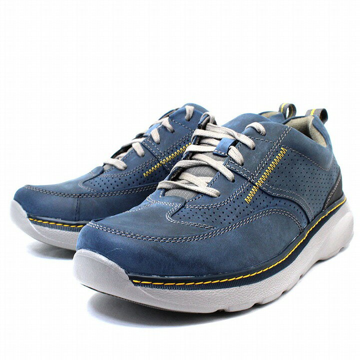 【1月5日限定ポイント最大10倍】クラークス Clarks スニーカー 靴 革靴 カジュアルシューズ Charton Mix 本革 レザー ネイビー メンズ ブランド 男性向け 人気 新品 未使用 cl26115002