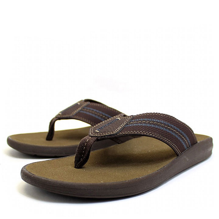 クラークス Clarks 革靴 メンズ 靴 シューズ サンダル ビーチサンダル Beayer Walk レザー 本革 ブラウン メンズ cl26118154のサムネイル