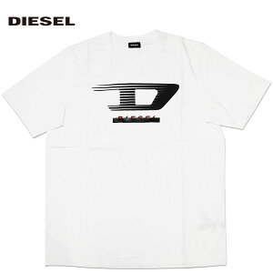 ディーゼル DIESEL Tシャツ シャツ メンズ 半そで 半袖 ロゴ ホワイト 白 クルーネック トップス 人気 ブランド 00SPQ 0091A 100 T-JUST-Y4 t-just-y4