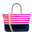 【3/25限定ポイント最大10倍】ケイトスペード kate spade 2way トートバッグ 斜めがけ ショルダーバッグ レディース ブランド ストライプ マリン ボーダー アウトレット wkru2493-692 女性 彼女 マザーズバッグ