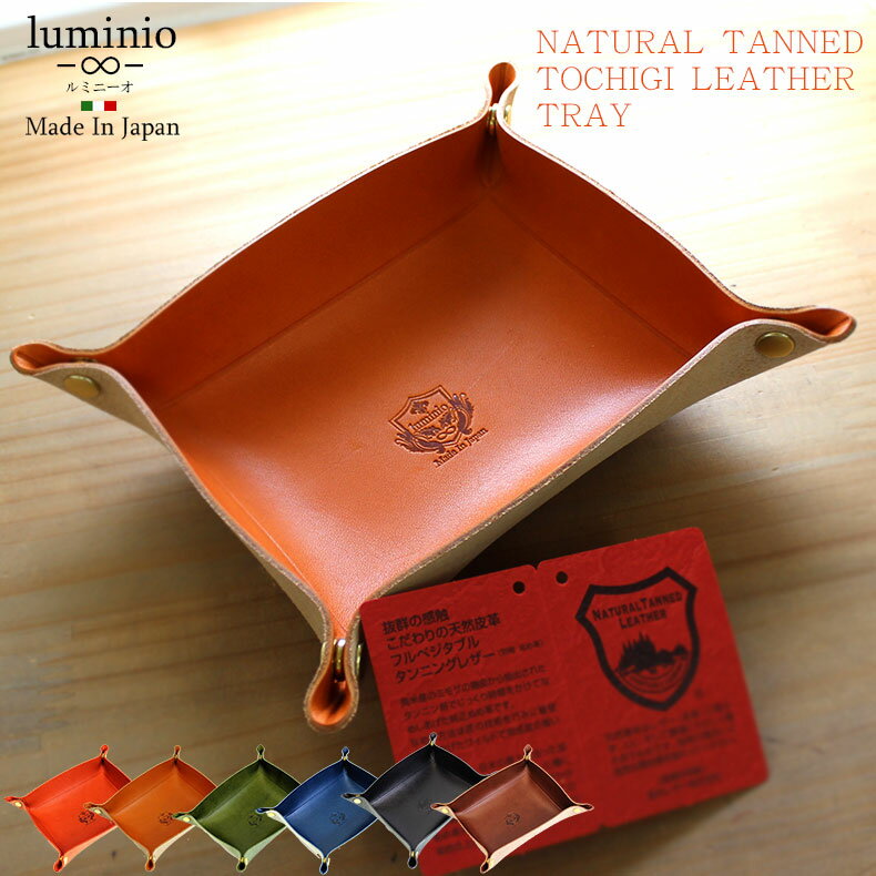 栃木 栃木レザー トレー 小物入れ ヌメ革 本革 牛革 luminio ルミニーオ メンズ レディース カラバリ 日本製 lusl20096 2021 女性 彼女彼氏 男性向け ブランド バレンタイン