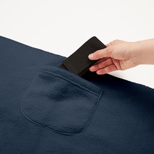 マークレススタイル MARKLESS STYLE ポケットブランケット ベルト付 ひざ掛け シンプル 無地 メンズ レディース 防寒 コンパクト TR-0973 nishino-ya1-10180226 fashion-labo(ファッションラボ) サンプル画像3