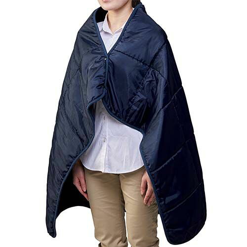 【楽天スーパーSALE】マークレススタイル MARKLESS STYLE キルトフリースブランケット 巾着付 ひざ掛け シンプル 無地 メンズ レディース 防寒 TR-1022 nishino-ya1-10209303 fashion-labo(ファッションラボ) サンプル画像3