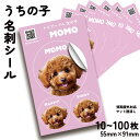 名入れ うちの子 名刺 シール ステッカー オリジナル名刺 オリジナルステッカー アイコン オリジナル 写真 オーダーメイド 直径4cm 2cm 短期屋外対応 ...