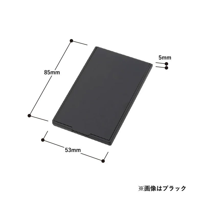 オリジナルプリント オーダーメイド ポケットミラー ブラック ホワイト 黒 白 鏡 スタンドミラー 卓上鏡 tm-0055 マークレススタイル MARKLESS STYLEペットプリントラボ