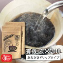 玄米コーヒー 玄米珈琲 粗挽きドリップタイプ 100g×2袋セット （無農薬 有機JAS玄米100%使用 ノンカフェイン）