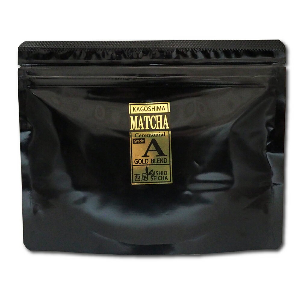 Rakuten - 西尾製茶 特上 抹茶 100g 鹿児島県産一番茶100%使用 MATCHA ゴールドブレンド 【新商品発売記念特価】