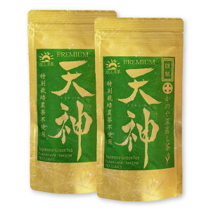 かのや深蒸し茶 天神（てんじん）100g×2袋セット 農薬不使用 10日間被覆栽培 さえみどり 大井早生ブレンド