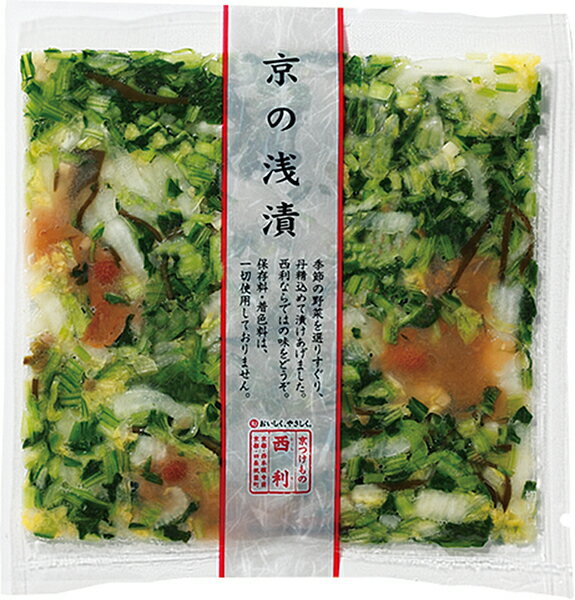 【京漬物】【12月〜2月限定販売】【西利・お茶漬白菜〈梅〉】漬物 京都 壬生菜 白菜 みぶ菜 浅漬 京土産 おみやげ お土産 京つけもの西利 帰省土産 京都土産 お正月 迎春 お茶漬け 梅