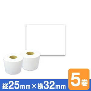 neo-7 KP-20 KP-30 MP-2eco P25mm×w32mm 汎用ラベル 5巻入 台紙幅34mm 1巻(1000枚) 3社共通 ラベルプリンタ 感...