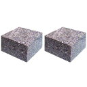 お墓用石製ローソク立専用台石 左右1対セット 【代金引換・後払い決済不可】【送料無料(北海道.沖縄.離島を除く)】