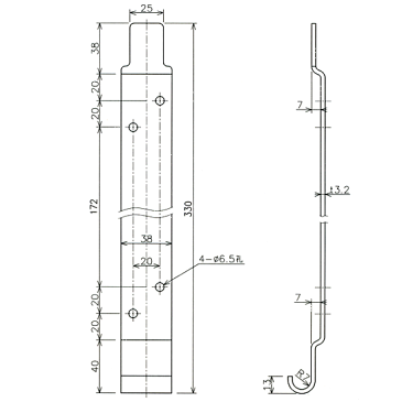 モリタ宮田工業 消火器用1本ブラケット 10型用(長) BKT10VP1