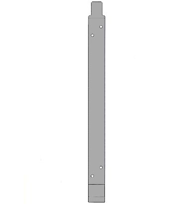 モリタ宮田工業 消火器用1本ブラケット 20型用(長)　BKTSA20VP1 (黒色)