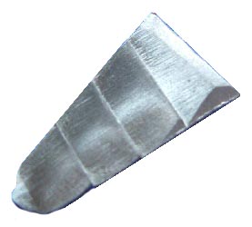 鉄製クサビ「特許クサビ」(長さ23mm×幅12mm×高さ4mm)