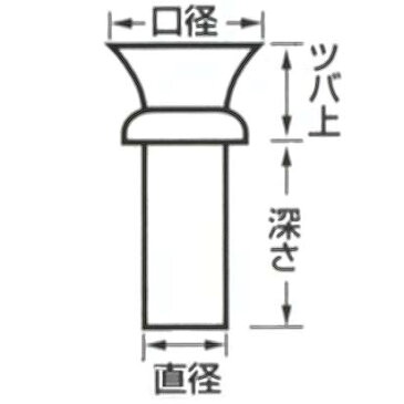 お墓用花立 中入れ石ツバ花立 59mm 石種：ニューインペリアルレッド ツバ下(必要深さ)126mm （18-8ステンレス・石製） 【代金引換・後払い決済不可】