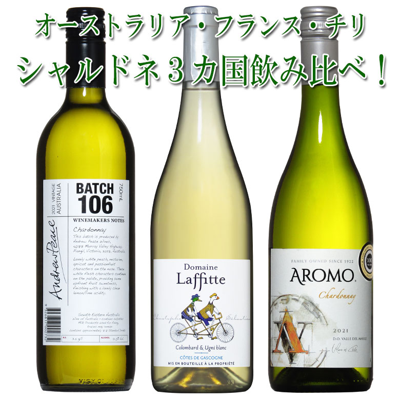 旨みびっしり シャルドネ 3品勇壮ミネラル飲み比べ 3本 セット ギフト 父の日 750ML