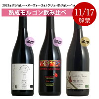 ボジョレーヌーヴォ2021と村名 モルゴン 2019 全て ボジョレー 最高Bio生産者ドメーヌ・デ・ロンズを堪能! 3本飲み比べ ギフト 750ML