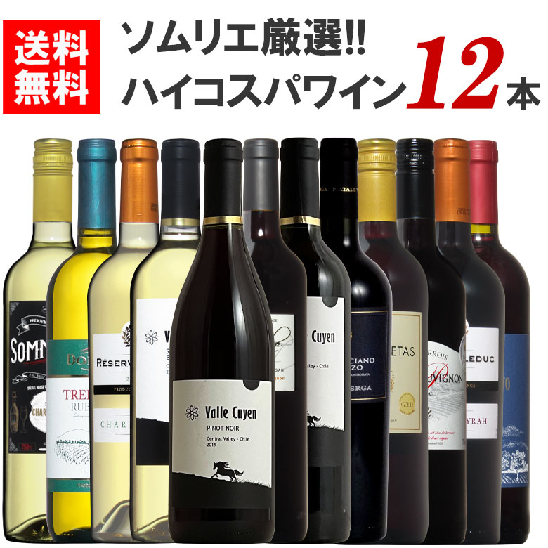 究極コスパ 厳選 世界のコスパワイン 12本セット 赤白 ミックス 12本 ワイン セット wine 赤 赤ワイン 白ワイン ワインセット ギフト 父の日 750ML