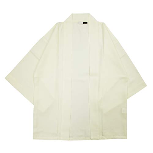 [Happi.Tokyo] 綾織はっぴ（法被・ハッピ・半被）｜エクリュ 生成り色｜Plain Happi｜祭り イベント フェス 販促 ファッション｜大人用