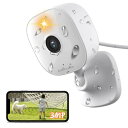 【300万画素・IP66・双方向音声】Ebitcam 防犯カメラ 屋外 ネットワークカメラ ペットカメラ 見守りカメラ 屋内 IP66防水防塵 小型 フルカラー...