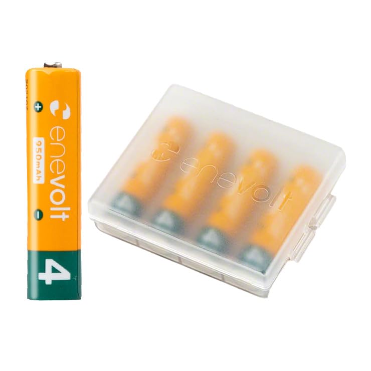 enevolt(エネボルト) 充電池 単4 4本 [容量950mAh、約1000回使用可能] ニッケル水素充電池 単4形充電池 防災グッズ 4本パック 防災 災害