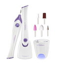 TOUCHBeauty ネイルマシン 電動ネイルケア 電動爪やす 電動ネイルケアセット 5 in 1電動ネイルマシン UVネイルライト付き 電動爪切り 爪磨き 角質除去 甘皮処理 電動マニキュアセット 低騒音 携(4)