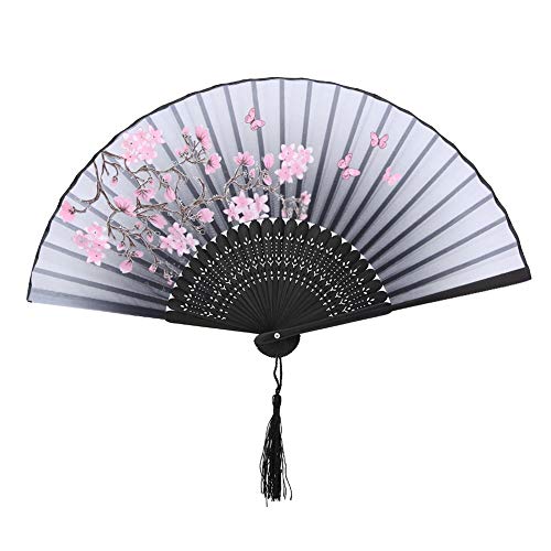 DOACT 舞扇子 踊り用 軽量 小道具 和風扇子 ビジネスシーン 夏の防暑 着物 浴衣のコーディネート(グレー)