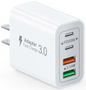 合計40W 急速充電器 USB コンセント Type-C 充電器 ACアダプター USBポート & USB Cポート PD 20W iPhone タイプc 充電器 アダプタ USB 電源タップ iPhone iPad Android その他各種機器対応