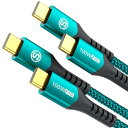 USB Type C ケーブル【2M/2本】Sweguard USB C-C ケーブル【PD& QC3.2対応 100W急速充電】iPhone15 Pro Max,iPhone16 Pro Max,MacBook Pro/Air iPad Pro、Samsung Galaxy S24/S23/S22/S21/S20,Sony,Google Pixel,usb c機器と互換性があり(グ(2)